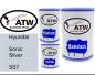 Preview: Hyundai, Sonic Silver, SS7: 500ml Lackdose + 500ml Klarlack + 250ml Härter - Set, von ATW Autoteile West.